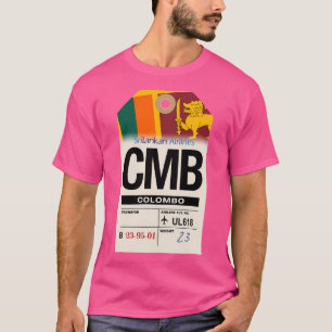 Colombo (CMB) Sri Lanka Airlines Bagagelabel T-shirt