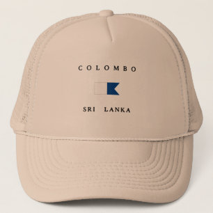 Colombo Sri Lanka Alpha Dive Flag Trucker Pet