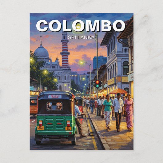 Colombo Sri Lanka Briefkaart (Voorkant)