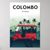 Colombo Sri Lanka reisposter Poster (Voorkant)