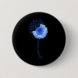Colon Cancer Awareness Flower Survivor Fighter Ronde Button 5,7 Cm