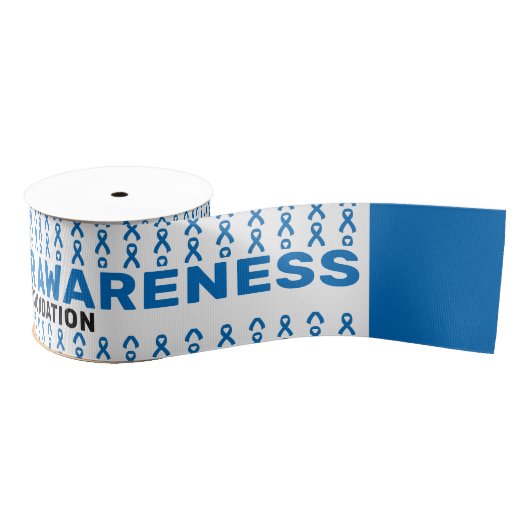 Colon Cancer Awareness Pattern Ribbon Grosgrain Lint (Spoel)