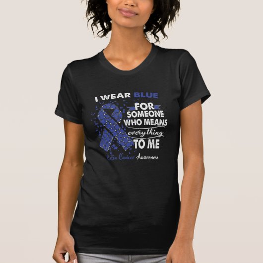 Colon Cancer Awareness Warrior Support Surviance T-shirt (Voorkant)