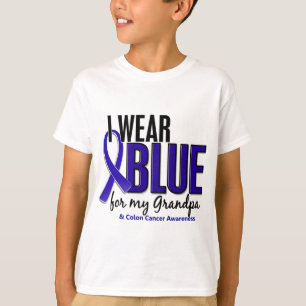 Colon Cancer I Draag blauw voor mijn opa 10 T-shirt