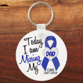 Colon Cancer MISSING MY DAD Sleutelhanger (Voorkant)