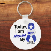 Colon Cancer MISSING MY WIFE Sleutelhanger (Voorkant)