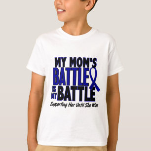 Colon Cancer MY BATTLE TOO 1 mam T-shirt