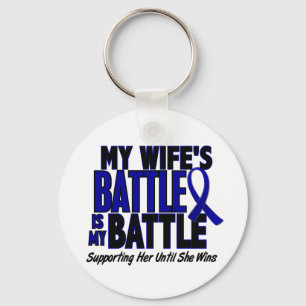 Colon Cancer MY BATTLE TOO 1 vrouw Sleutelhanger