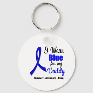 Colon Cancer Ribbon voor mijn vader Sleutelhanger