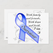 Colon Cancer Survivor Briefkaart (Voorkant / Achterkant)