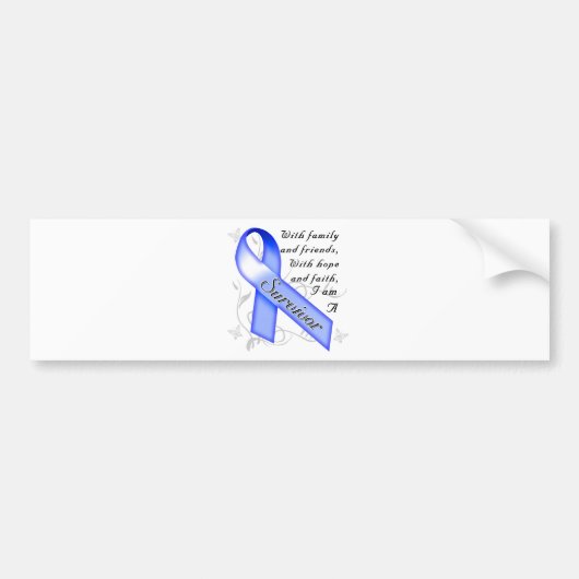Colon Cancer Survivor Bumpersticker (Voorkant)