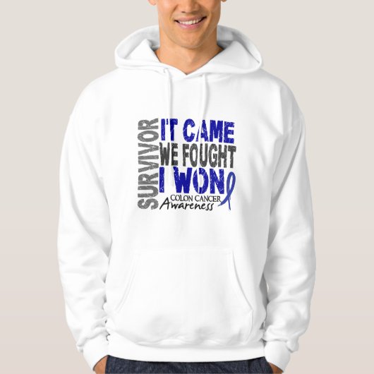 Colon Cancer Survivor We vonden dat ik wou Hoodie (Voorkant)