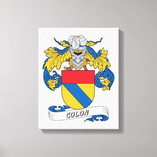 Colon Family Crest Canvas Afdruk (Voorkant)