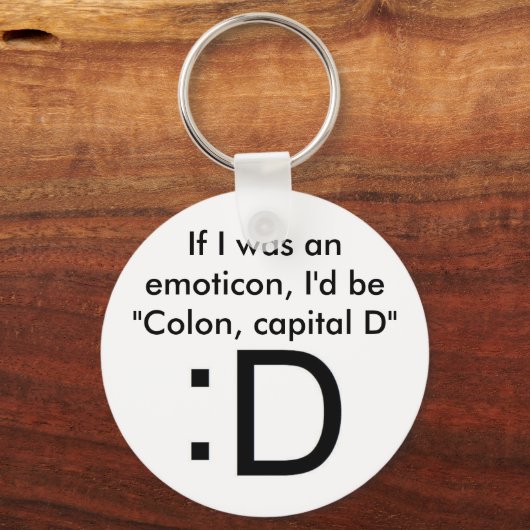 Colon, kapitaal D Sleutelhanger (Voorkant)