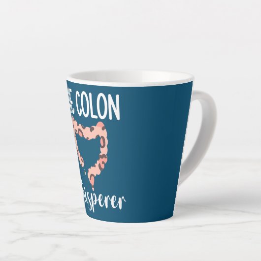 Colon Whisperer Gastroenteroloog Latte Mok (Rechterhoek)