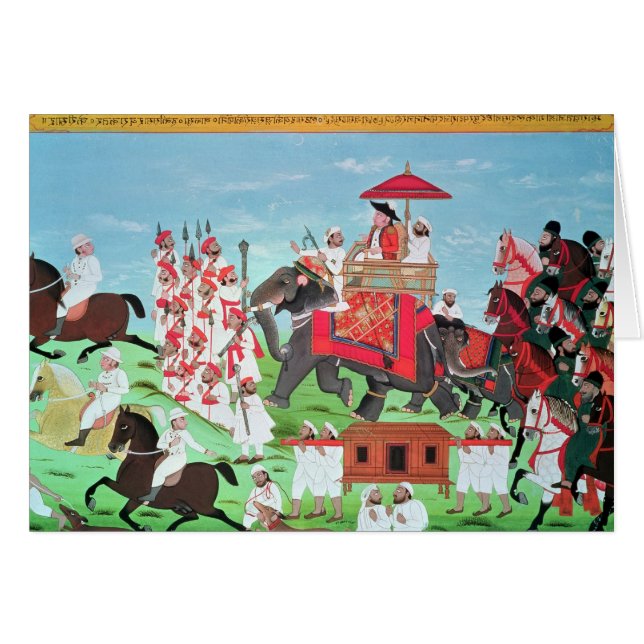 Colonel James Todd voyageant par l'éléphant (Devant horizontal)