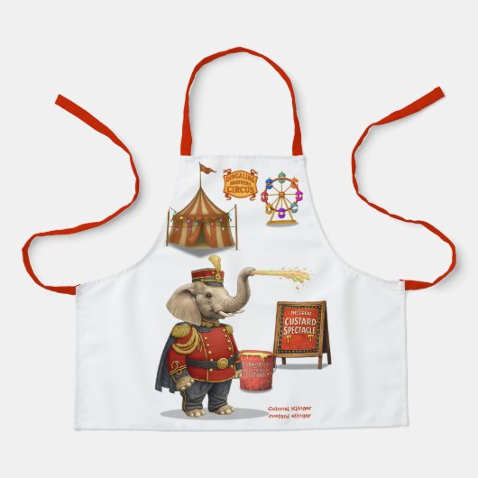 Colonel Klinger, custard slinger Schort (Voorkant)