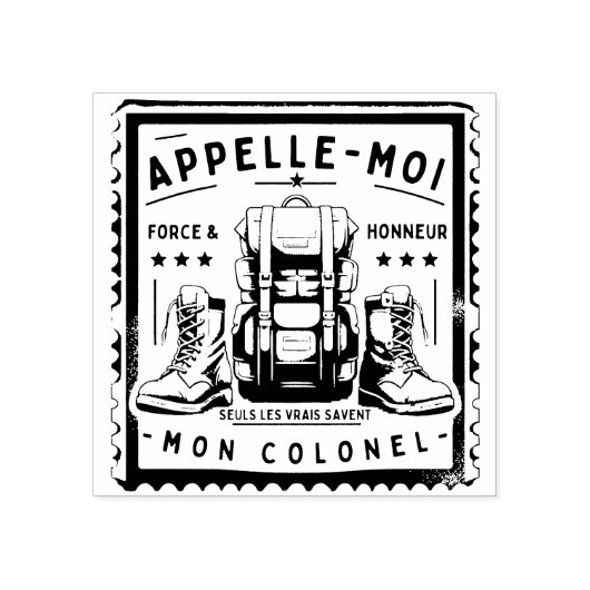 COLONEL: Militaire stempel (Afrduk)