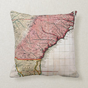 COLONIAL AMERIKA MAP, 1733 KUSSEN