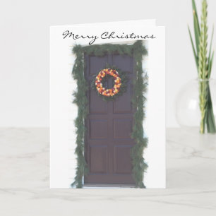 Colonial Holiday Greeting Card Feestdagen Kaart