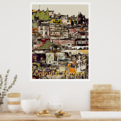 Colonial Mexico-Hilltown, affiche (Cuisine)