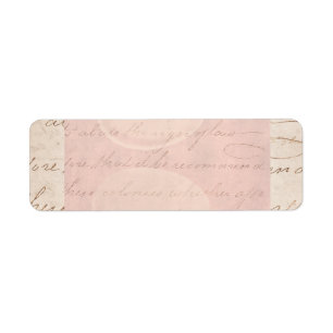  Colonial Script Parchment Paper Etiket