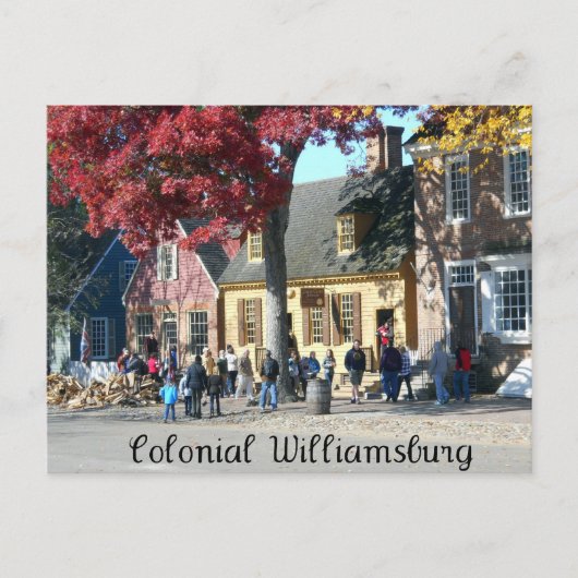 Colonial Williamsburg Briefkaart (Voorkant)