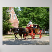 Colonial Williamsburg Carriage - Print (Voorkant)