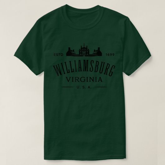 Colonial Williamsburg VA Design Williamsburg Virgi T-shirt (Design voorkant)
