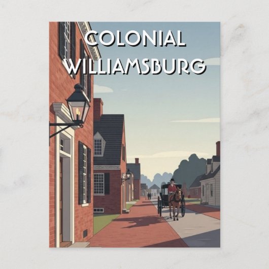 Colonial Williamsburg Virginia Souvenir Briefkaart (Voorkant)