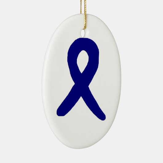 Colonkanker-bewustmakingsornament Keramisch Ornament (Rechts)
