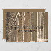 Colonnade Afstuderen Invitation Kaart (Voorkant / Achterkant)