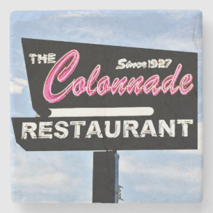 Colonnade, Atlanta, Onderzetters, restaurant Stenen Onderzetter