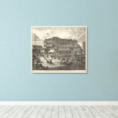 Colonnade House, Atlantic City Canvas Afdruk (Insitu (Houten vloer))