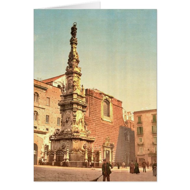 Colonne de la Vierge, Piazza Trinit&agrave Maggior (Devant)