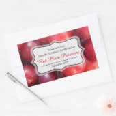 Colonne étiquette à confiture de prune rouge (Enveloppe)