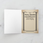 Colonne la carte anniversaire de l'employé univers (Intérieur)