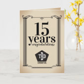 Colonne la carte anniversaire de l'employé univers (Fleur jaune)