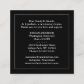 Colonne moderne de faire-part d'insertion (Dos)