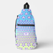 Colonne Sling sac bleu et jaune (Recto)