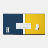 Colonnes de collège Marine Bleu & Maïs Jaune Monog (Clavier et souris)