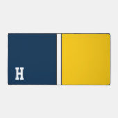 Colonnes de collège Marine Bleu & Maïs Jaune Monog (Recto)