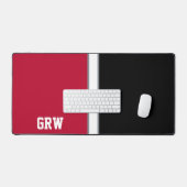 Colonnes de collège Monogramme rouge et noir (Clavier et souris)