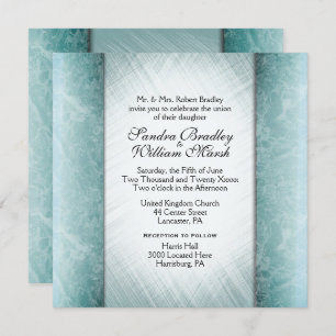 Colonnes de marbre Monnaie Mariage Invitations