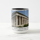 Colonnes grecques de tasse de café de chiropractie (Centre)