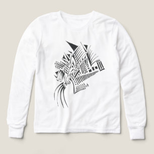 Colonnes Noir Blanc Art Tribal Tatouage Abstrait