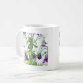 Colonnes pourpres Mug Floral (Devant gauche)