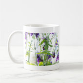 Colonnes pourpres Mug Floral (Gauche)