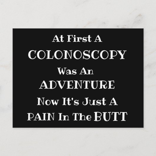 Colonoscopy Adventure Briefkaart (Voorkant)