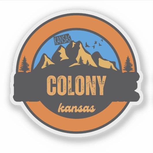 Colony, Kansas Sticker (Voorkant)